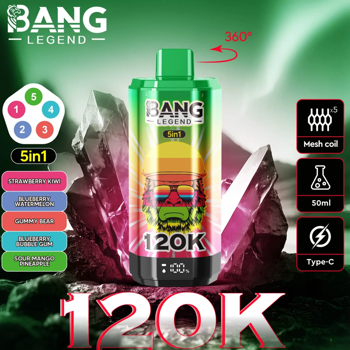 Bang Legend 120K 5v1 - Slika 3