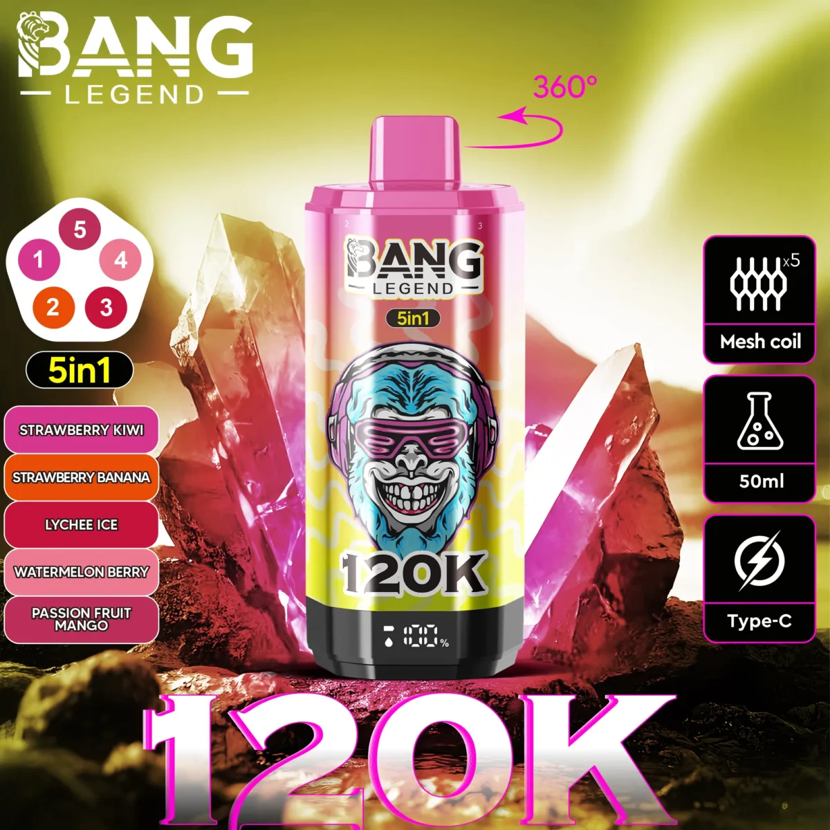 Bang Legend 120K 5v1 - Slika 4