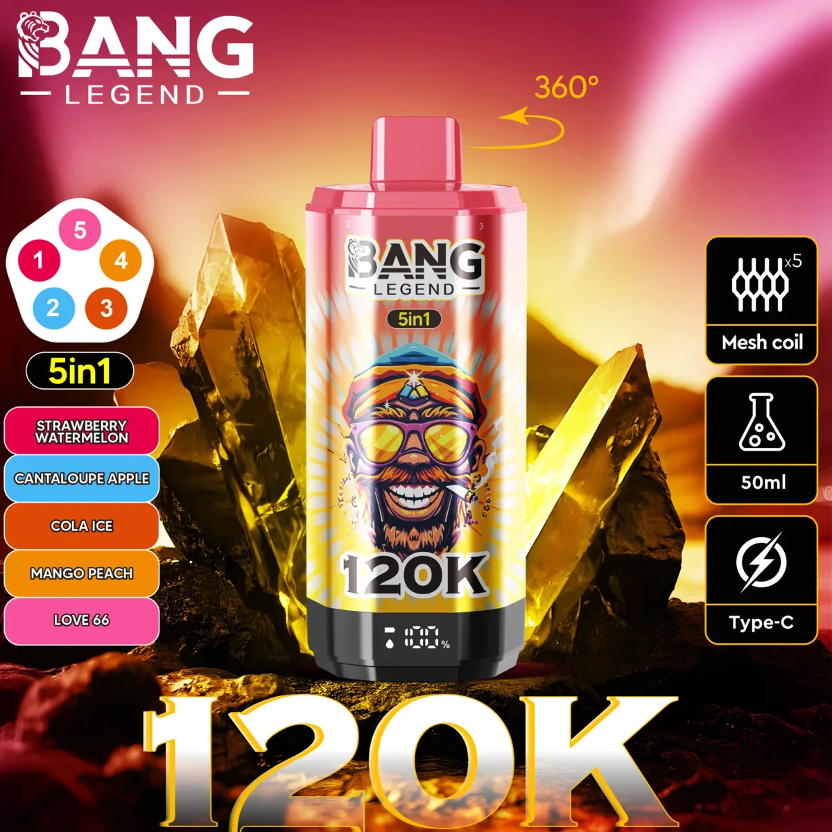 Bang Legend 120K 5v1 - Slika 5