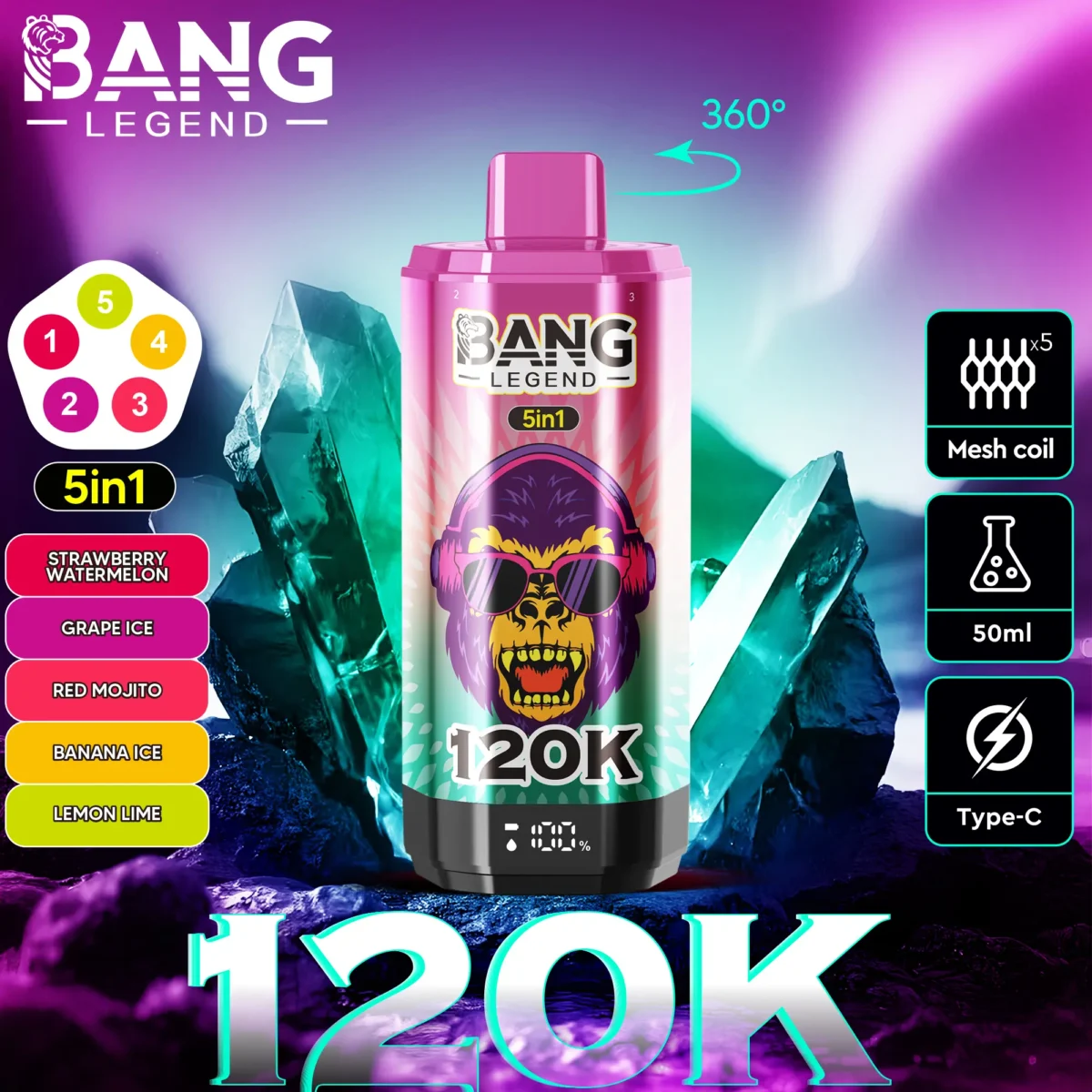 Bang Legend 120K 5v1 - Slika 6
