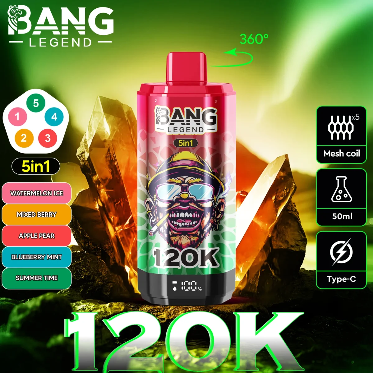 Bang Legend 120K 5v1 - Slika 7