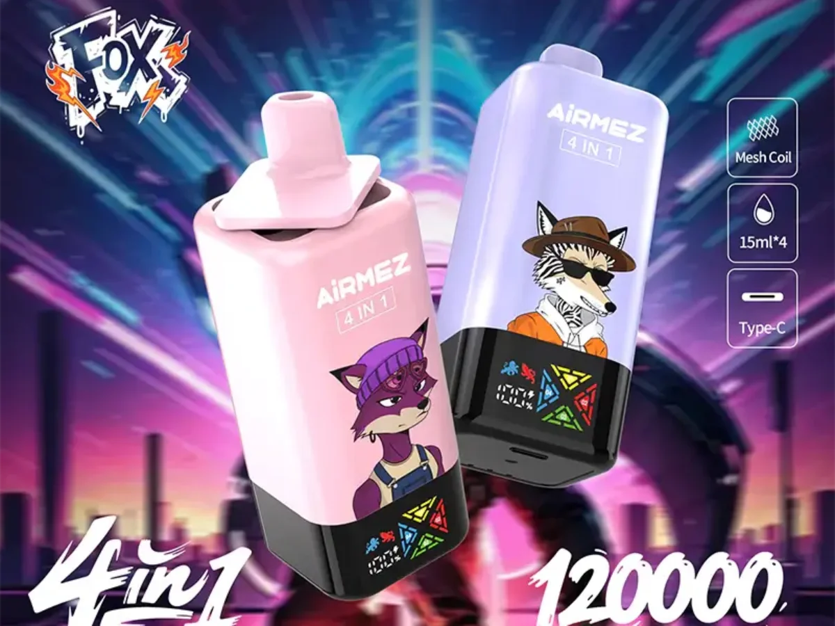 Airmez FOX 120K Puffs 4 IN 1 - Vape sa 4 okusa i 40ml e-tekućine