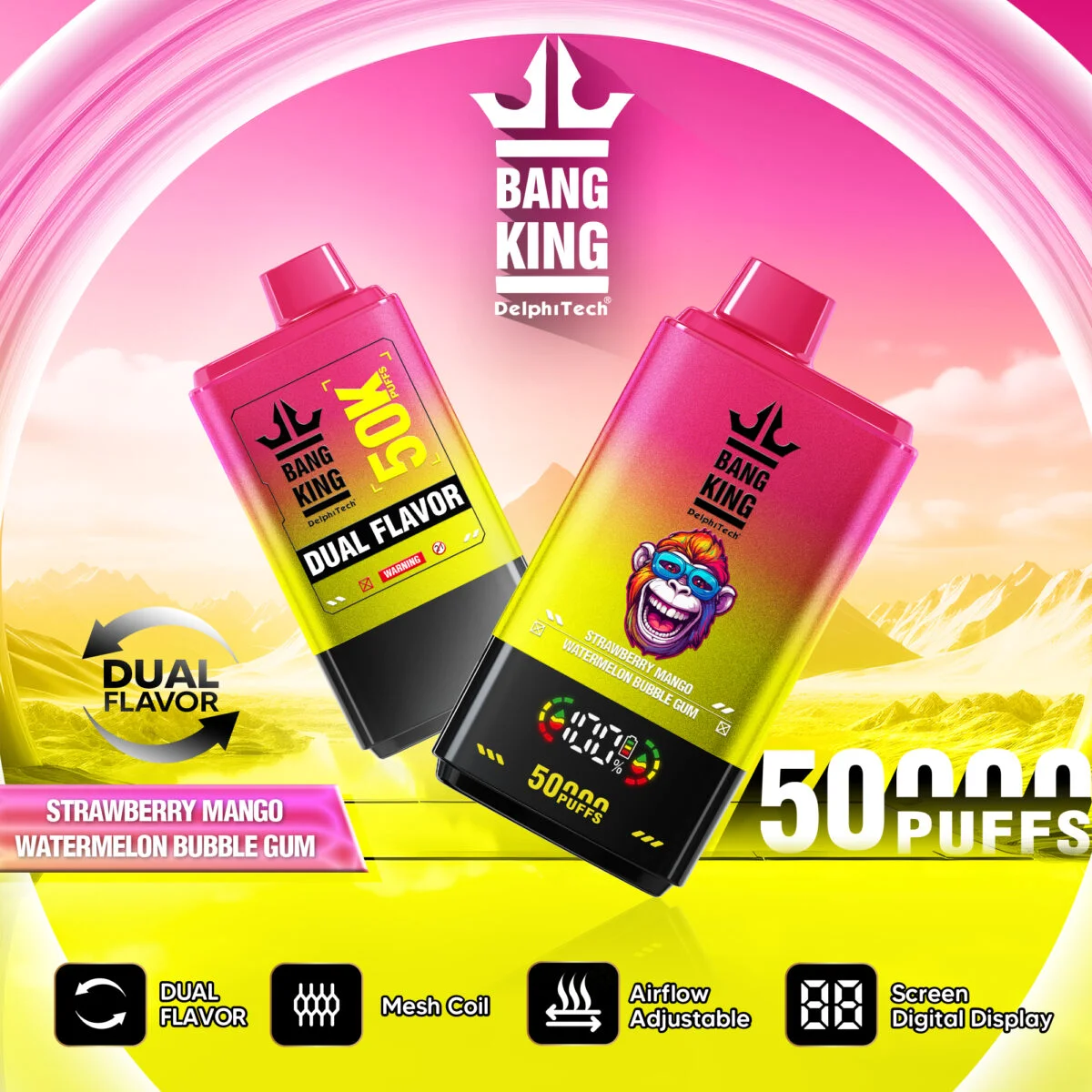 Bang King Dual Flavor 50K Puffs - Slika 3