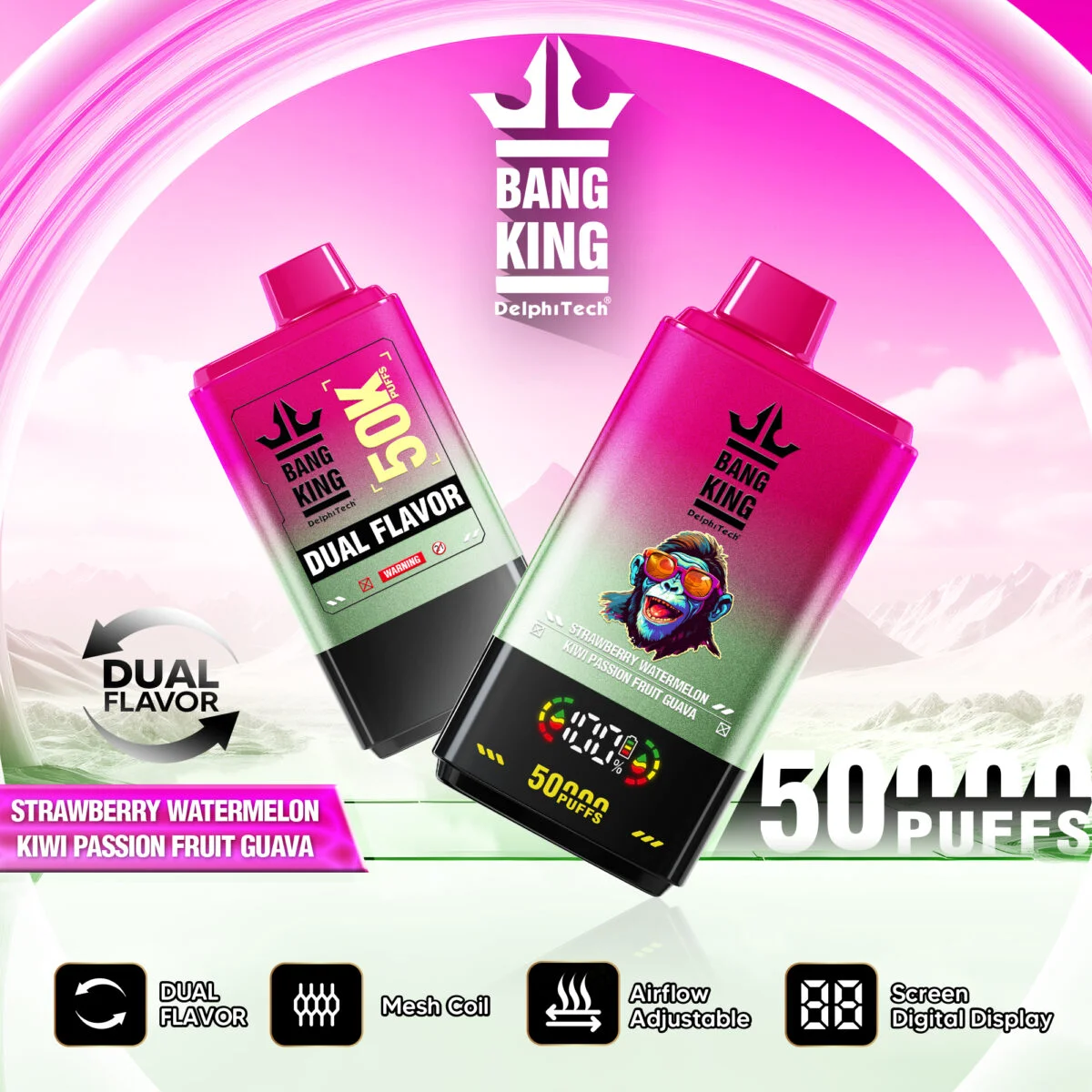 Bang King Dual Flavor 50K Puffs - Slika 5
