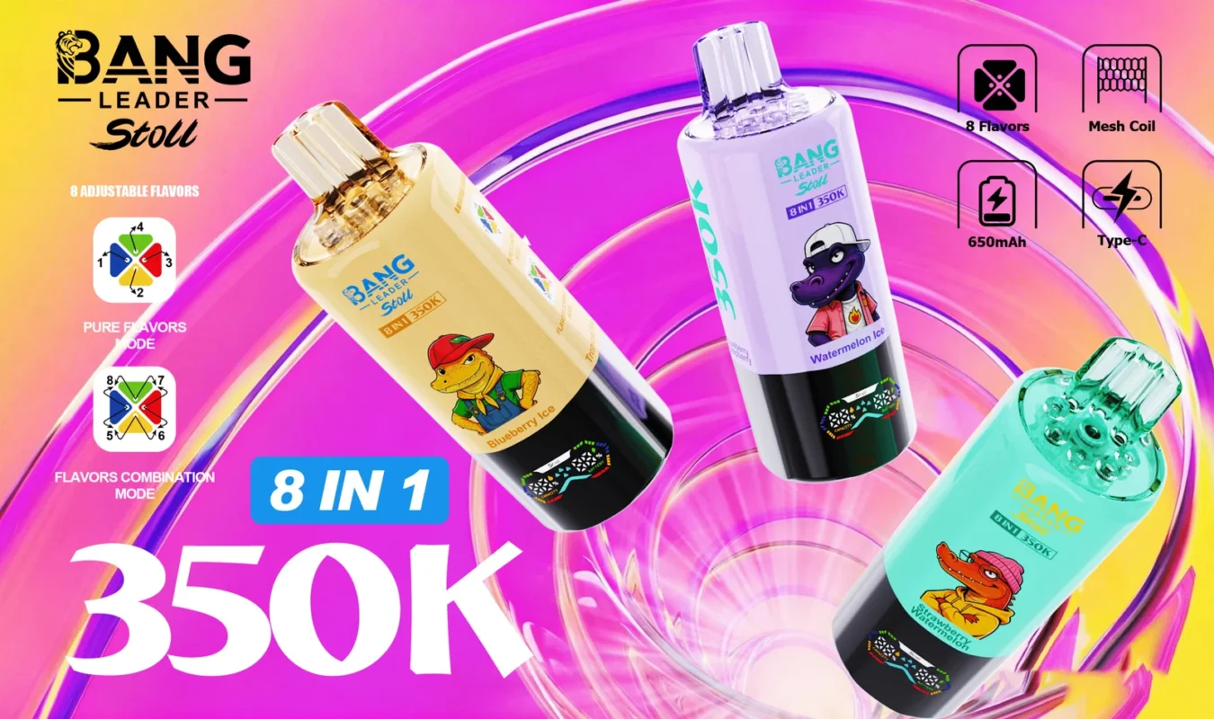 Bang Leader 350K Puffs 8U1 Jednokratni Vape - Najveći broj okusa u Hrvatskoj