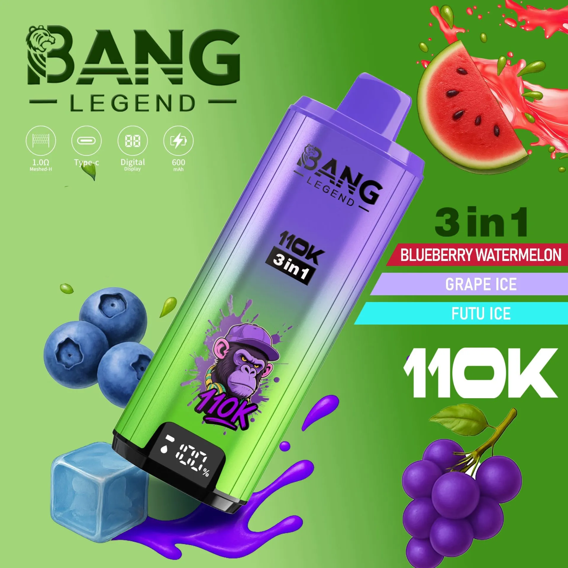 Bang Legend 110K Puffs 3U1 - Slika 3