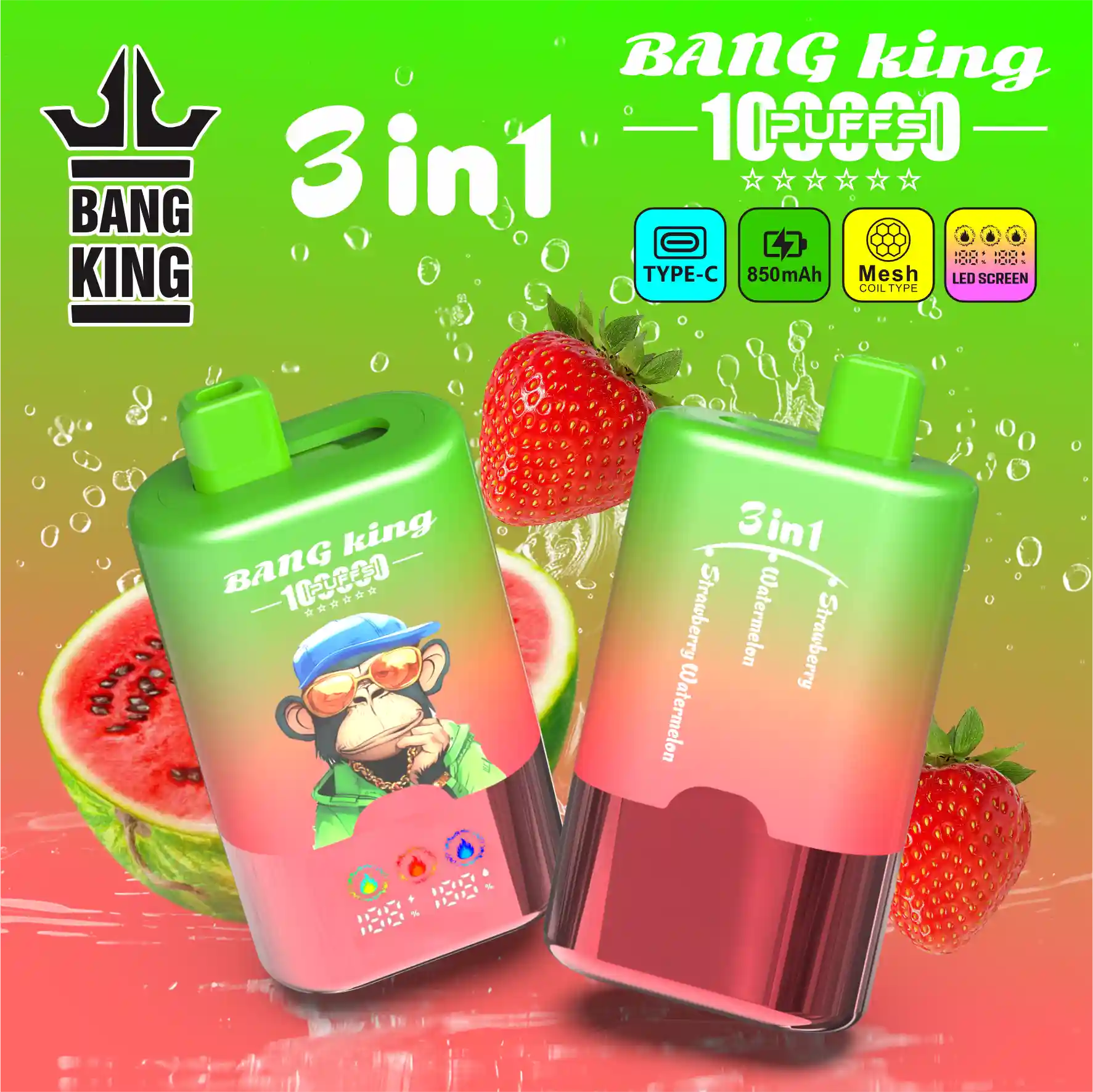 Bang King 100K Puffs 3U1 - Slika 2