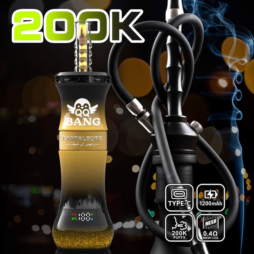 QQ BANG 200K Puffs – Shisha stil jednokratni vape s 200.000 udaha